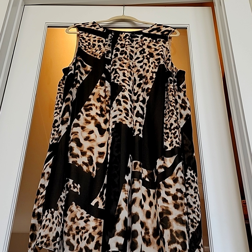 Calvin Klein Plus Size animal/abstract print dress